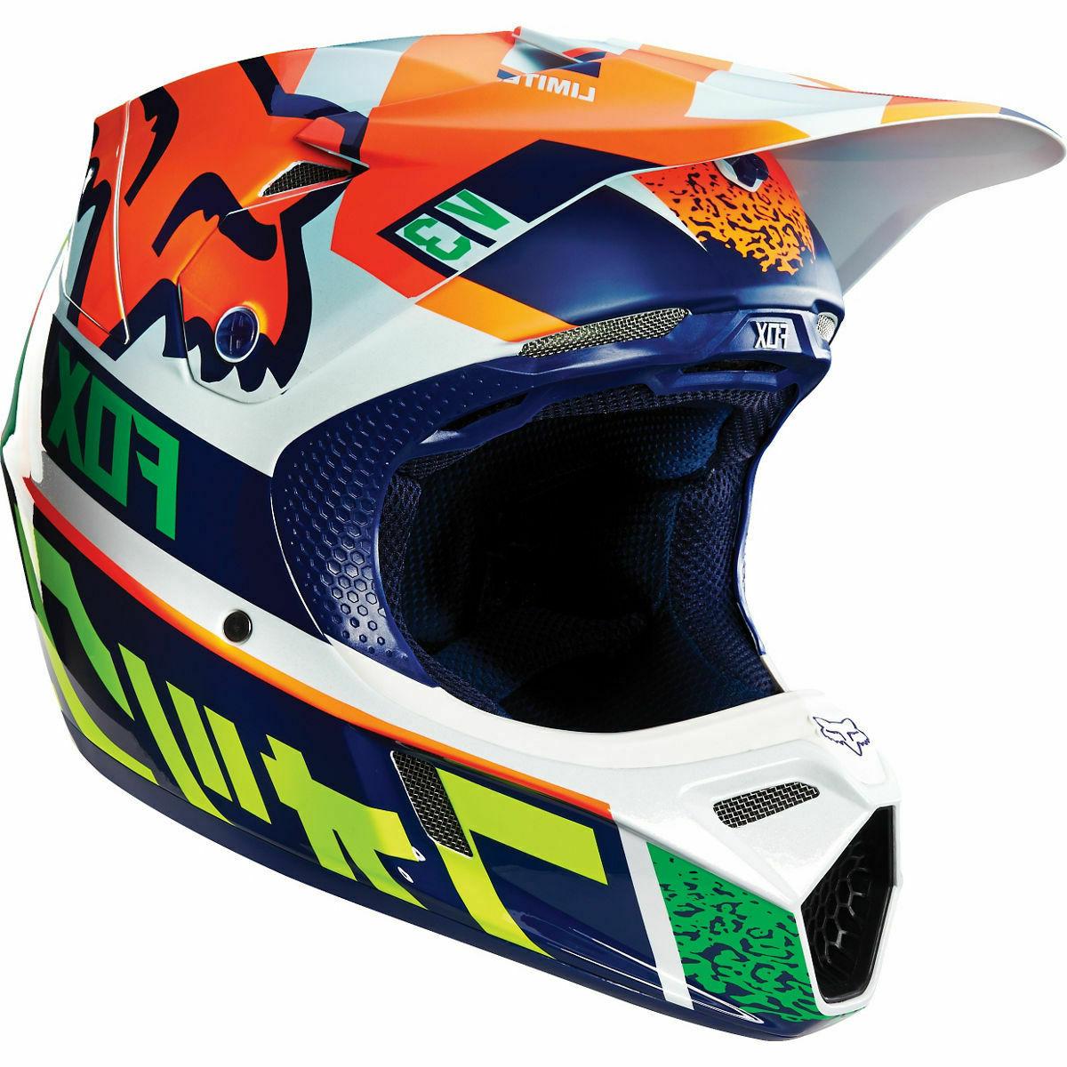 neuf casque enduro motocross v3 divizion orange