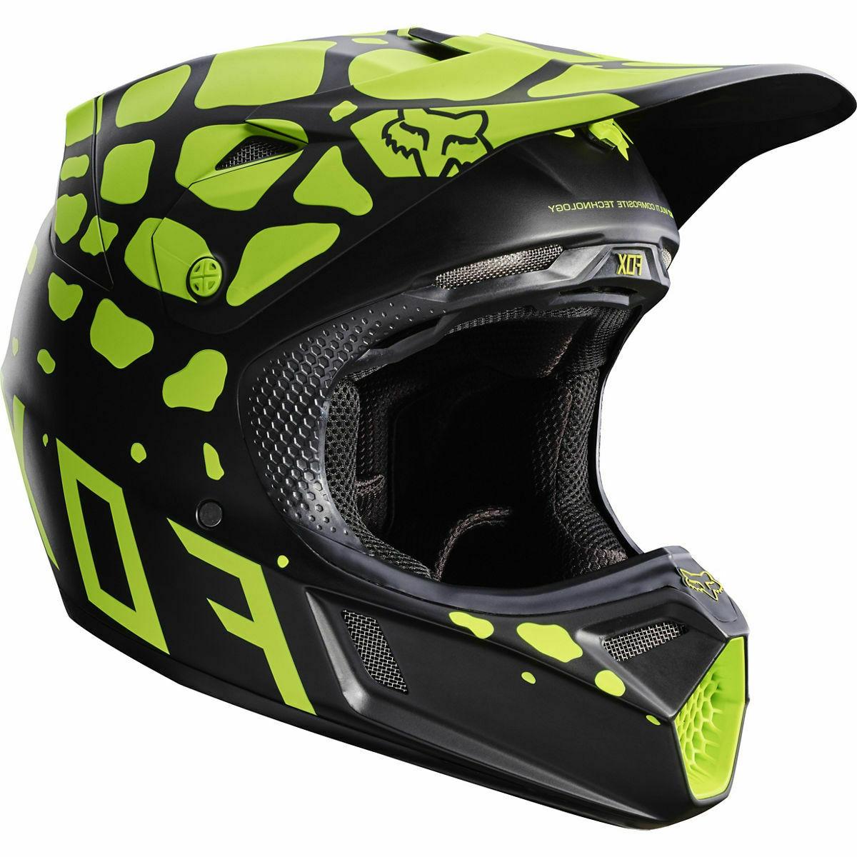 neuf casque enduro motocross v3 grav jaune