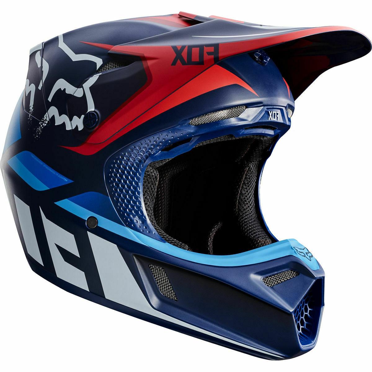 neuf casque enduro motocross v3 seca marine