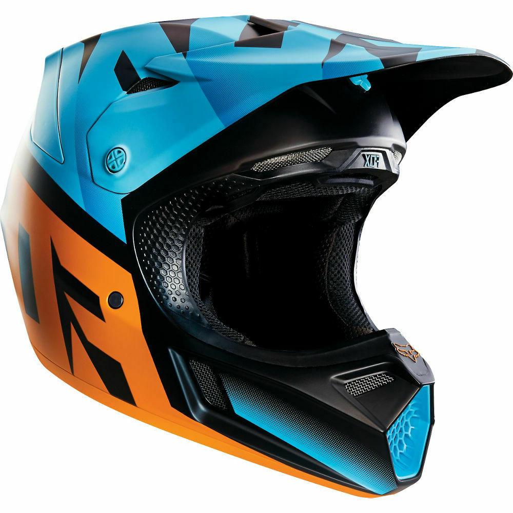 neuf casque enduro motocross v3 shiv bleu