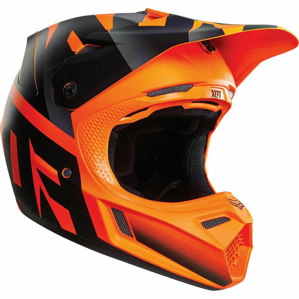 neuf casque enduro motocross v3 shiv orange