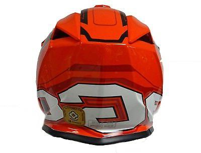noir orange enfants casque moto motocross casque