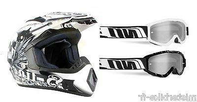 pack casque and lunettes masque cross homologue