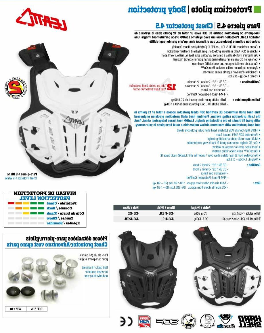 pare pierre chest protector 4 5 blanc