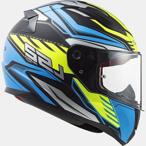 rapide gale noir bleu jaune neon casque