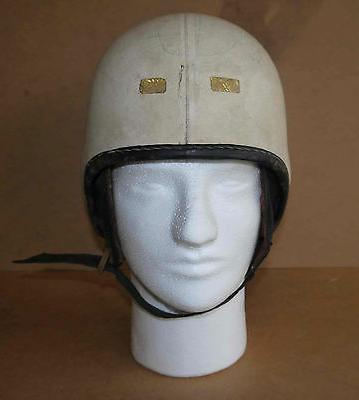 rare casque moto type aviateur haut vintage