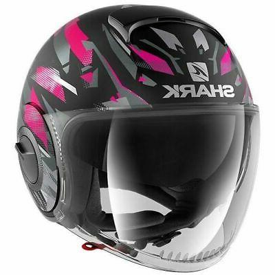 shark casque moto jet nano kanhji mixte