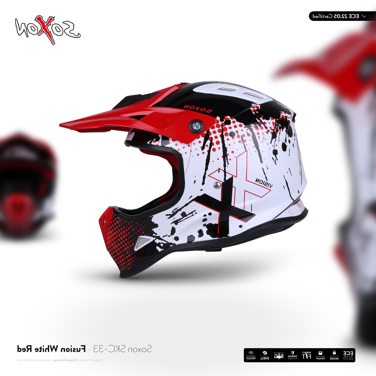 soxon skc 33 fusion white red enfant