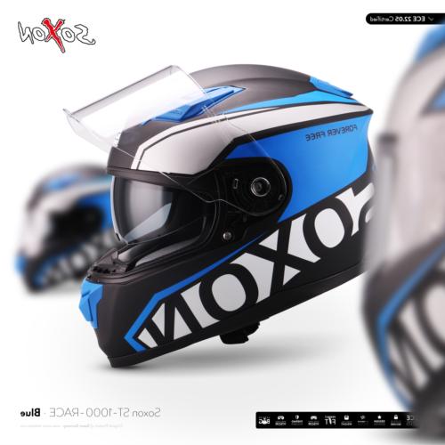 soxon st 1000 race blue casque de