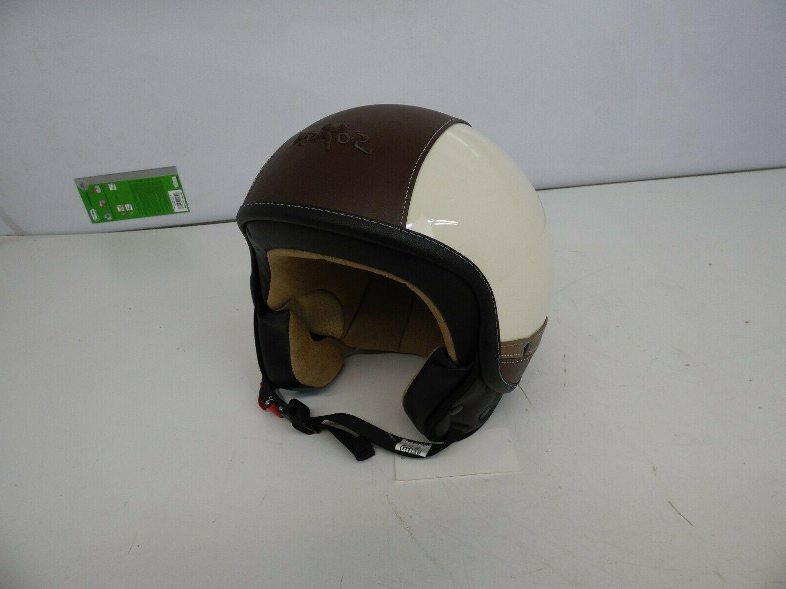 sp 301 urbain creme casque de scooter