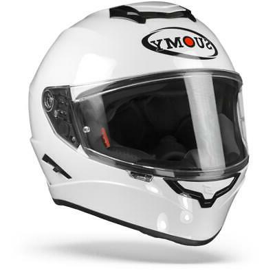 stellar plain blanc casque moto integral livraison
