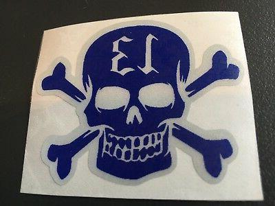 sticker autocollant retro reflechissant tete de mort