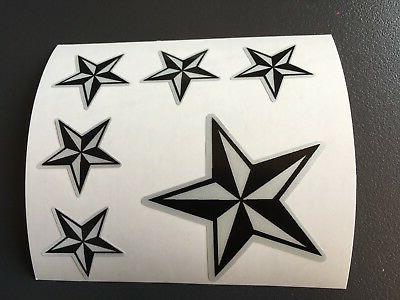 sticker retro reflechissant etoiles etoile noir gris
