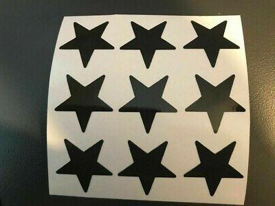 sticker retro reflechissant etoiles pleine casque moto