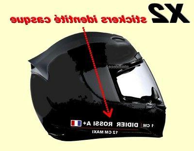 stickers identite gr sanguin drapeau personnalise casque