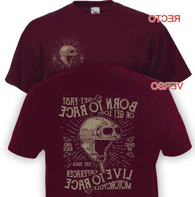 t shirt born to race cafe racer