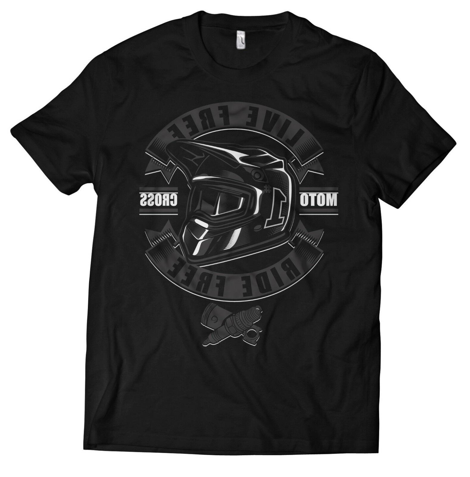 t shirt motocross casque saut freestyle moto