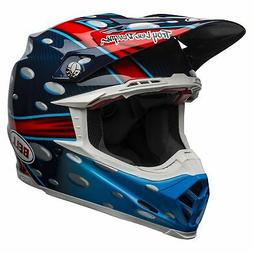 -9 Flex Mcgrath Replica Homme Casque Pour Moto - Blue Red Bl