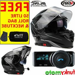 Bluetooth Casque Blinc Vcan V271 Casque Foudre Noir Flip De 