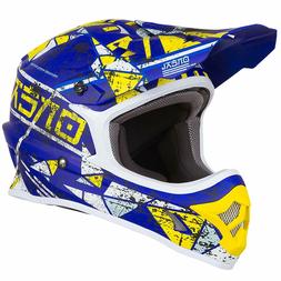 Enduro Motocross Mx Casque Zen Bleu Xxl