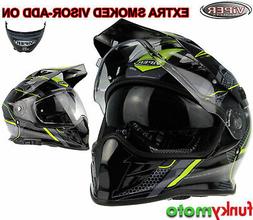 Casque Sur La Route Hors Route Doble Visi&Egrave;re Ventura Noir