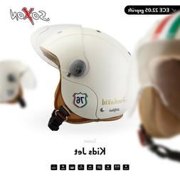 Vespa Casque Demi-jet Scooter Pilote Xxs Xs S Ece