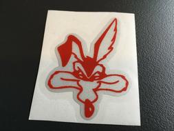 sticker autocollant retro reflechissant coyote casque moto